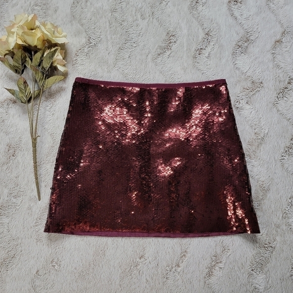 Theory Sequin Roxanne Spread Mini Skirt Size 00 - Picture 2 of 12